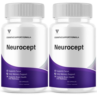 (2 Pack) Neurocept Brain Supplement, Neuro Cept Memory Capsules (120 Capsules)