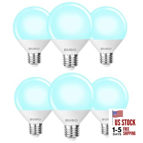 60 Watt Equivalent, Bathroom Light Bulbs 6 Pack Daylight