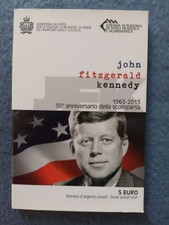 San Marino 5 euro 2013 Kennedy en coffret - Ag925 Proof