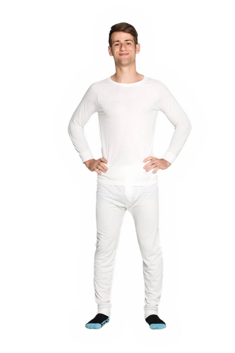 Mens 2 Piece Set Wool Blend Thermal Long Sleeve Top & Long Johns Beige
Opens in a new window or tab