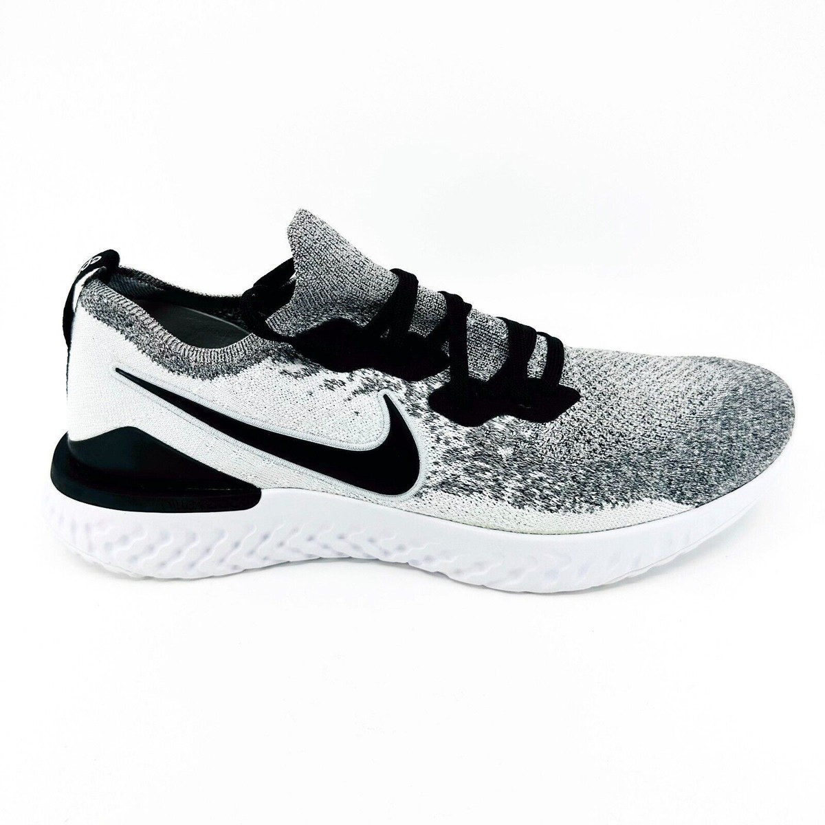 スニーカー NIKE EPIC REACT FLYKNIT 2    28cm Nike Epic React Flyknit 2 White Black Platinum Oreo Mens Running