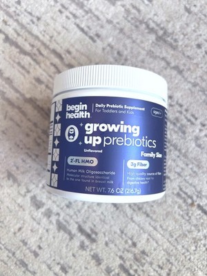 Begin Health Growing Up Prebiotics for Kids | Unflavored - 56 Servings EXP 02/27