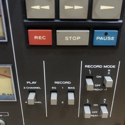 TEAC A-2340SX 4 Channel Reel-to-Reel Tape Deck Recorder Powers On