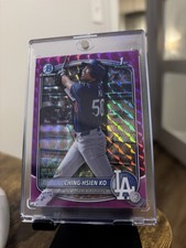 2025 Bowman Chrome Fuchsia Refractor Ching-Hsien Ko Dodgers #BCP-224 /299