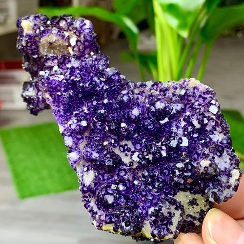 167G Natural Purple Fluorite Edged Cube Crystal Mineral Specimen/China - Imagen 9 de 14
