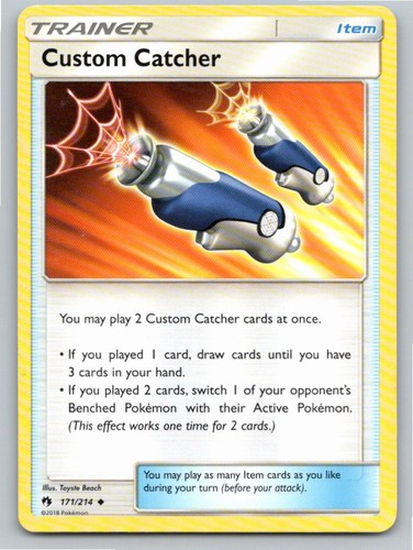 2018 POKEMON CUSTOM CATCHER LOST THUNDER 171/214 UC NM A63809 FREE S&H