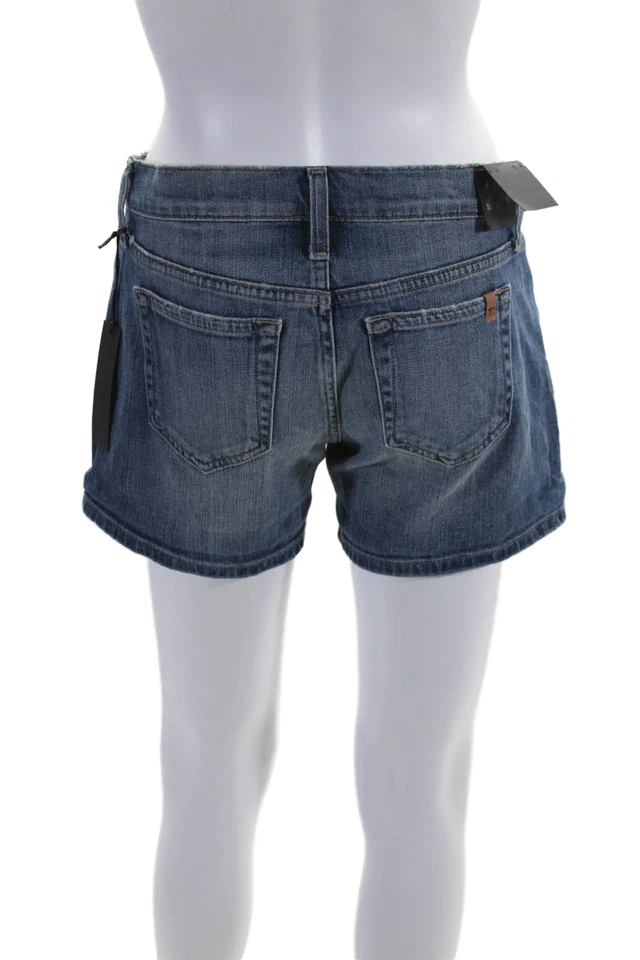 Joes Womens Denim Low Rise Medium Wash Cuffed Sharpay Shorts Blue Cotton Size 25 - Image 3 of 4