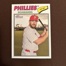 2026 Topps Heritage Kyle Schwarber Nickname Variation SCHWARBS #159 SP Phillies