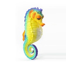 RECUR Hippocampus Figure Soft PVC Marine Animal Model Decor Xmas Toys Gift