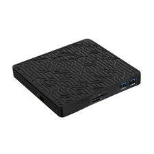 USB3.0 Portable DVD Drive Rewriter for Burner External Player + Type C Cab