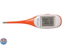 Dreambaby Rapid Response Digital Thermometer with Fever Alert, Orange