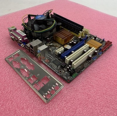 ASUS P5QPL-AM Motherboard Intel Core 2 Duo E7500 2.93GHz 2GB w/ Shield