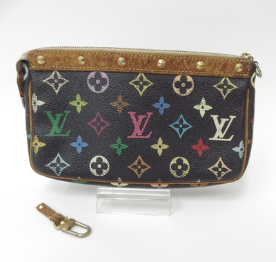 Louis Vuitton Monogram Multicolor Pochette Accessoires Etui Tasche F#52295