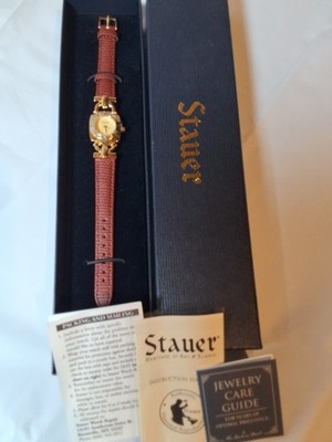 Stauer Cuir Classique Ladies Wristwatch Womens Watch NIB Gold Tone