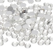 400Pcs SS30 Round Flatback Crystal 6.3-6.5mm Glass Rhinestones Clear