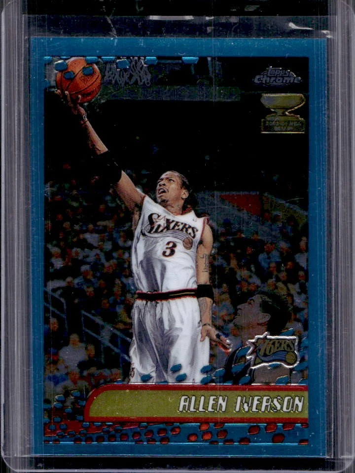 2001-02 Topps Chrome Allen Iverson #3 76ers