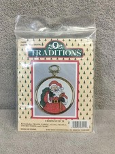 Vintage Traditions Ornament Cross Stitch "Old World Santa" Embroidery Kit NIP