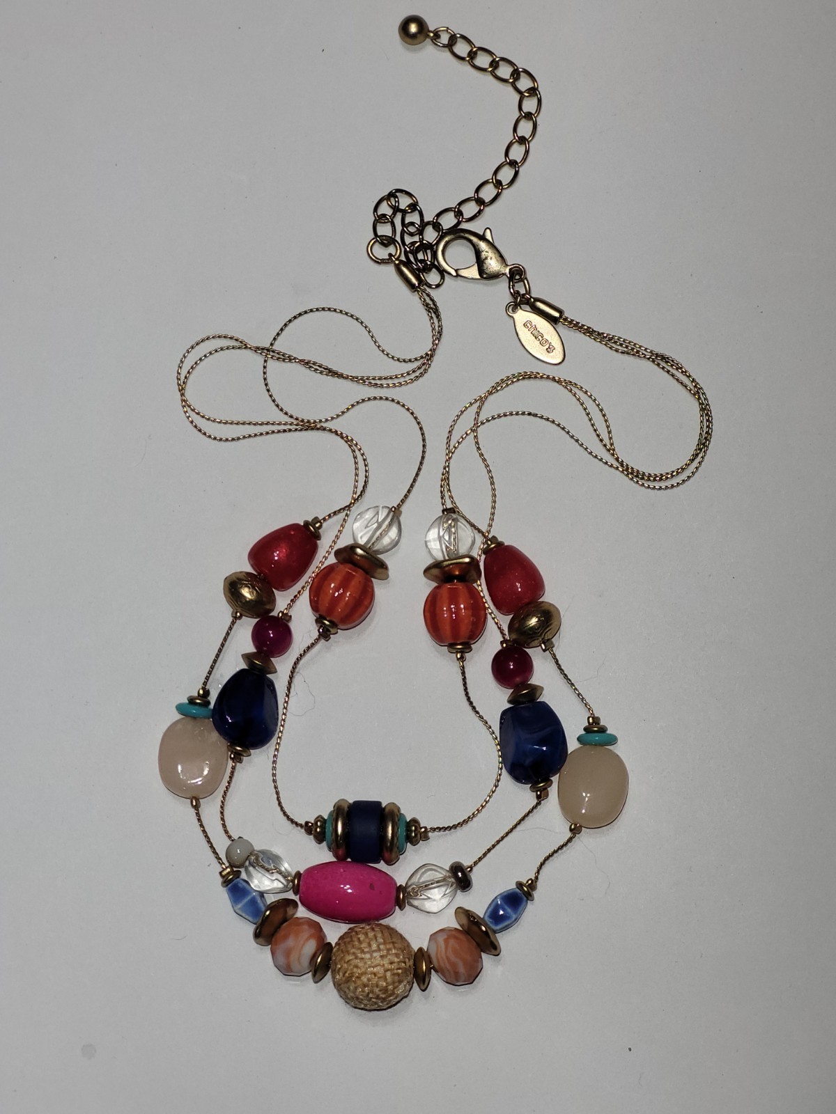 Chico's Boho Multilayer Beaded Statement Necklace… - image 3