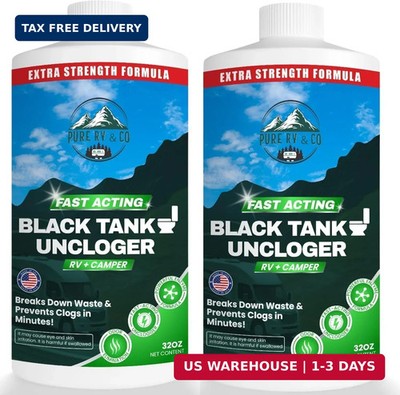 Black Tank Unclogger, Heavy Duty Septic Tank Treatment to Break Down Waste & Eli