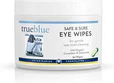 Cucumber & Chamomile Safe and Sure Dog Eye Wipes – Pre-Moistened Textured Pads