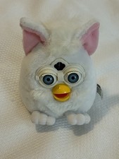 VTG 1999 Furby Buddies Snowball White Plush Bean Bag Tiger Electronics 70-700