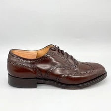 Church's Mens 9.5G/ 10.5 Burwood Oxford Shoes Brown Leather Brogue Wingtip Dress