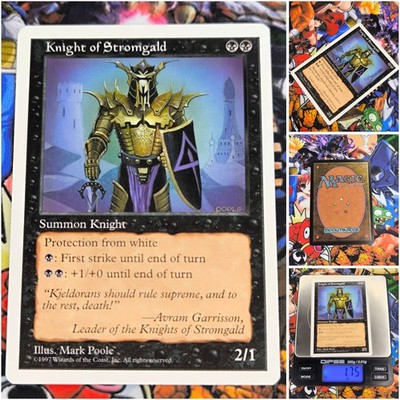 MTG Knights Of Stromgald     NM Magic Fifth Edition 1997 Vintage OG Black 