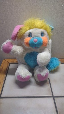 Vintage Popples Puffer Plush White Puffball 1985 12''