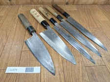 Japanese Chef's Kitchen Knife Set 5 Piece YANAGIBA DEBA from Japan LL674