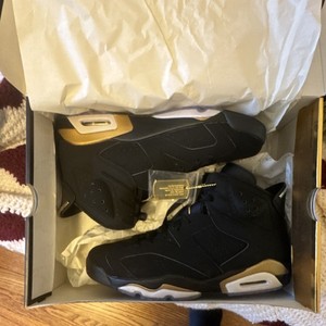 men's jordan retro 6 black and gold