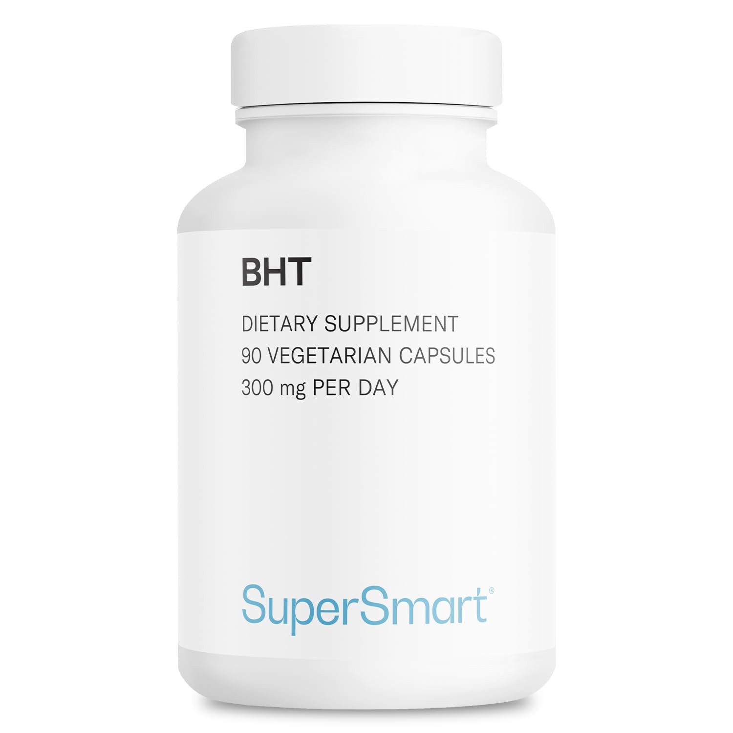 Supersmart - BHT Supplement 300mg per Day - Butylated Hydroxytoluene | Non-GM...
