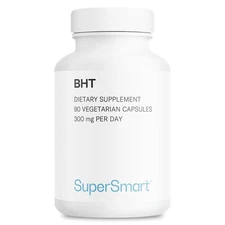 Supersmart - BHT Supplement 300mg per Day - Butylated Hydroxytoluene | Non-GM...