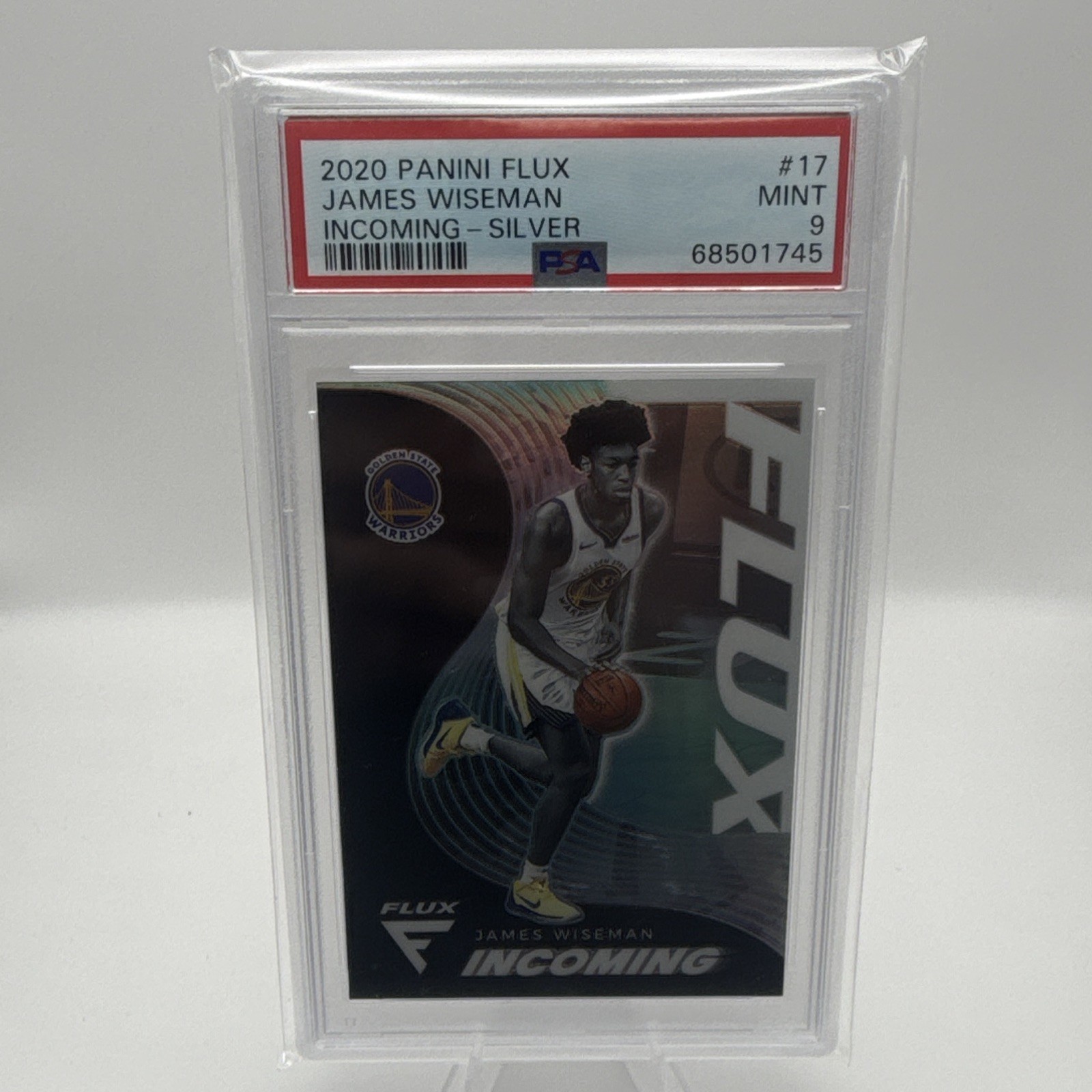 Panini 2020 Flux James Wiseman Incoming Silver Prizm Rookie #17 PSA 9