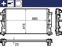 Mahle CR 1710 000S KüHler, MotorküHlung FüR MERCEDES-BENZ VW