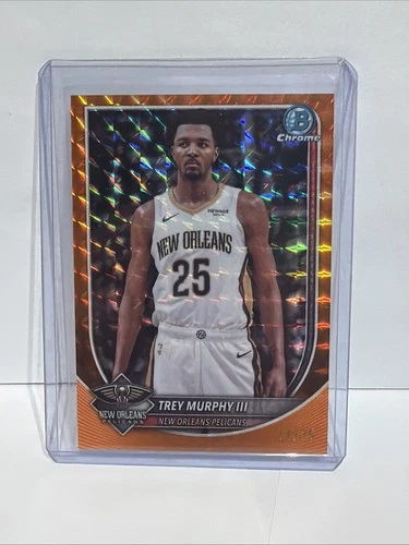 2025-26 Bowman Chrome Trey Murphy III Veterans Orange Geometric /25 Pelicans