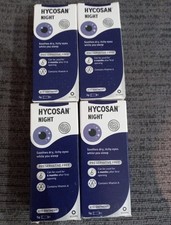 X4 boxes of Hycosan Night Eye Ointment, Soothes Dry Itchy Eyes at night time 