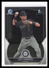 2023 Bowman Draft Chrome #BDC-42 Colt Emerson Seattle Mariners RC 1st 2