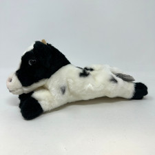Russ Cow Plush Yomiko Classic Stuffed Animal Black White Farm Cute Doll Toy 9"