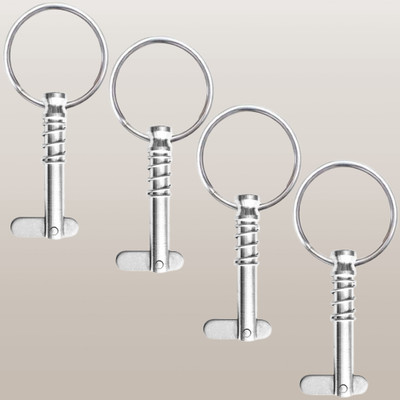 4PCS Quick Release Pin 1/4 Inch 316 Stainless Steel Bimini Top Marine Hardware