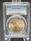 1922 Peace Silver Dollar PCGS MS64