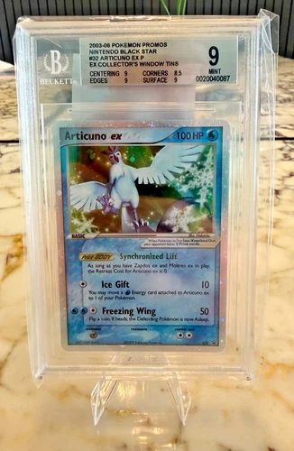 2003-06 POKEMON NINTENDO BLACK STAR PROMO #32 ARTICUNO EX BGS 9 MINT LOW POP