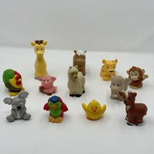 Fisher Price Little People Animal Figures Farm Zoo Safari Mixed Lot 12