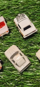 Lot Of 8 White Micro Machine Vehicles