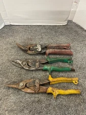 old tin snips mix lot of 3