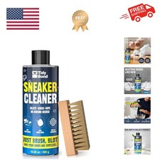 10.6oz Sneaker Cleaner Kit with Brushes  Towel - Safe for All Materials