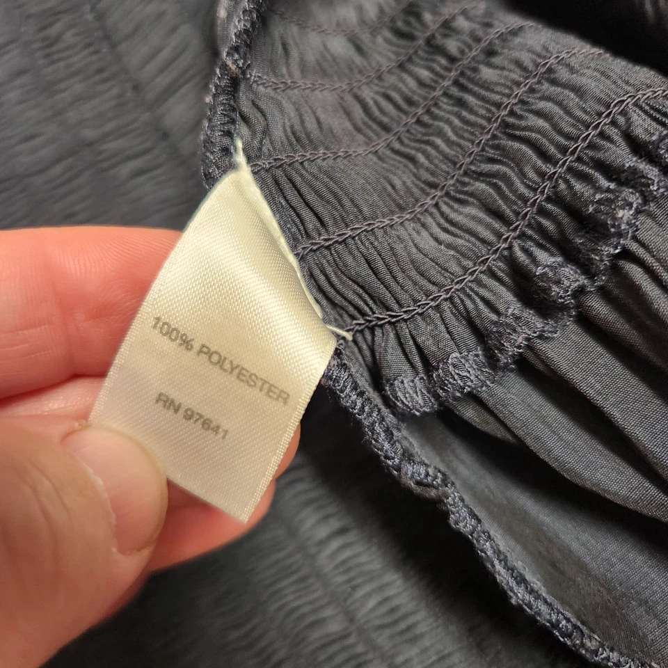 Maxi Falda Ligera Cintura Elástica J Jill Negra Talla Grande Pequeña Boho Foto 4 de 4