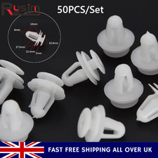 50x Plastic Car Door Trim Panel Bumper Retainer Clips Rivet Fasteners 8mm Hole