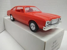 MPC 1978 Chrysler Volare 1/25 Scale Promo Plastic Car - Spitfire Orange