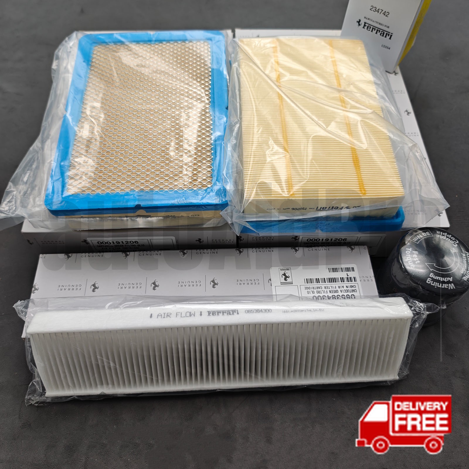 New Oil/Air/Pollen Filter 191206 65384300 234742 for Ferrari F430 2005-09 2-Door