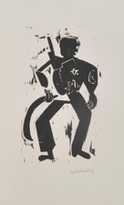 HAP Grieshaber /1978/ handsigniert/ 150 Exemplare/ Holzschnitt/Herreissend ../5